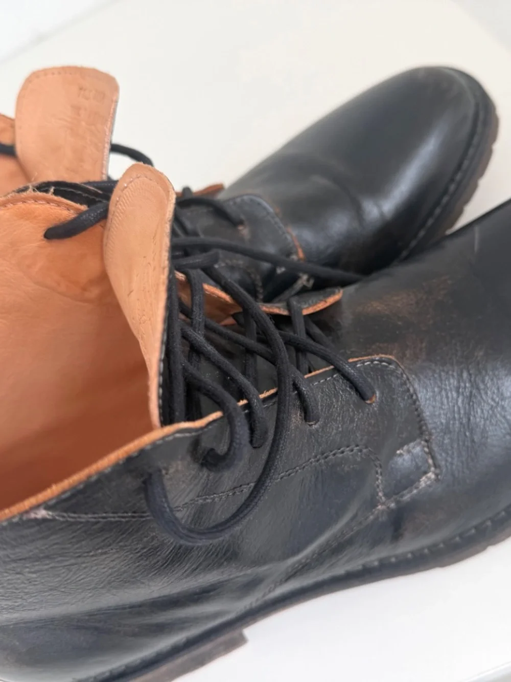 Mens Bed Stu Bradley Plain RoundT oe Boot Black Rustic, Size 11.5, Rarely Worn